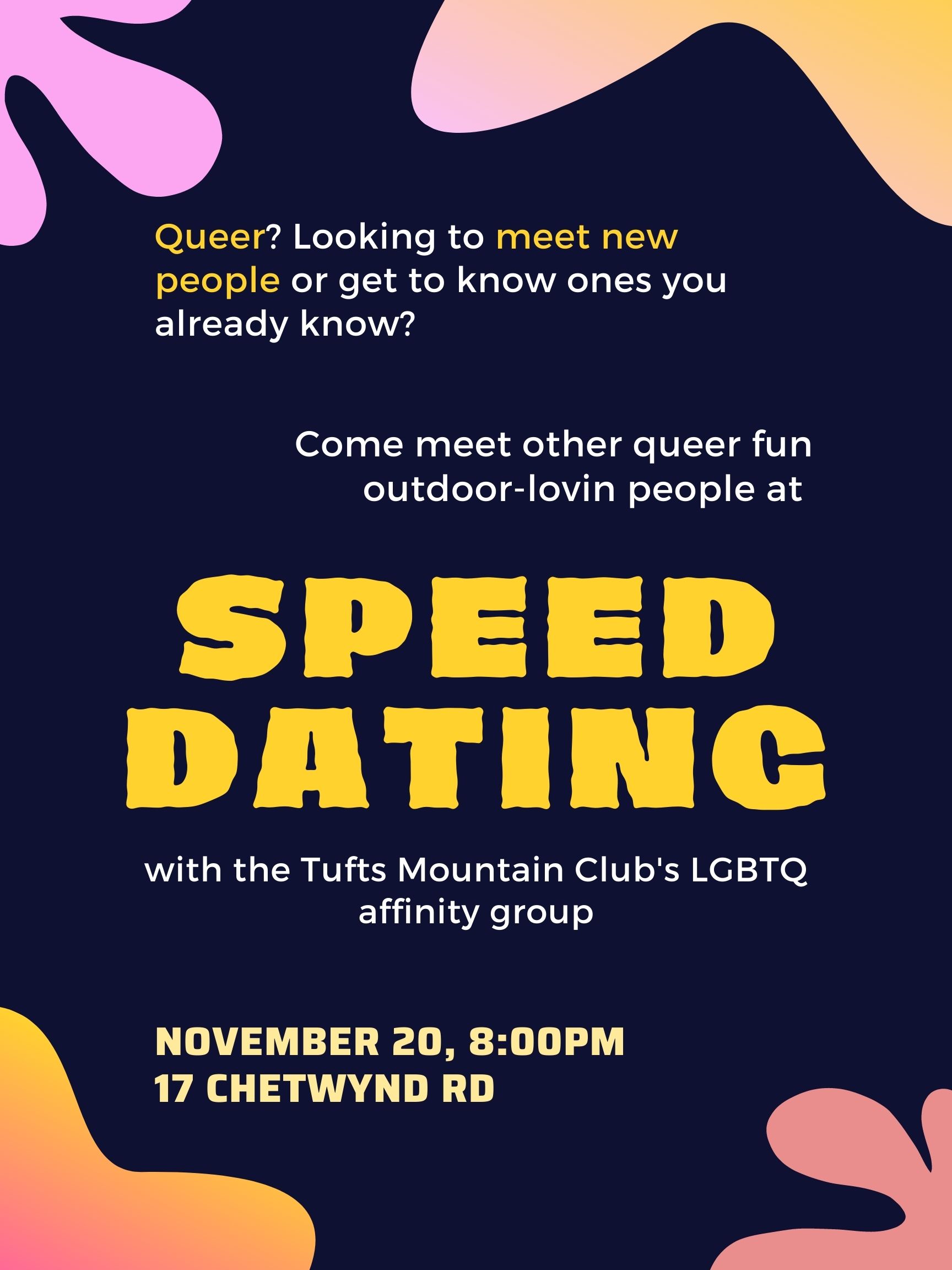 Speed Dating for LGBT TMCers!!!